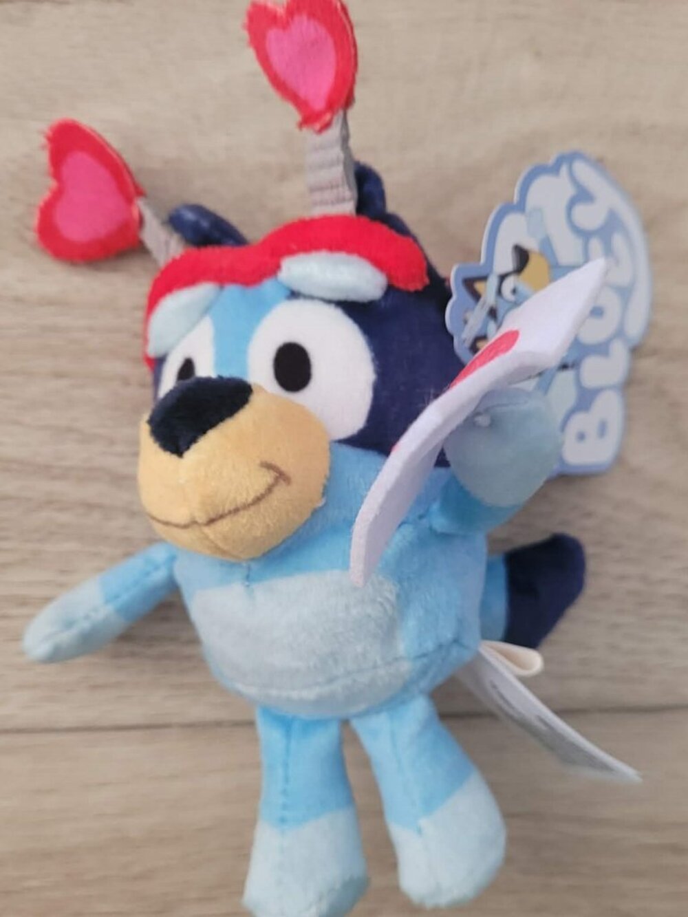 new dan dee BLUEY PLUSH BACKPACK CLIP keychain valentines